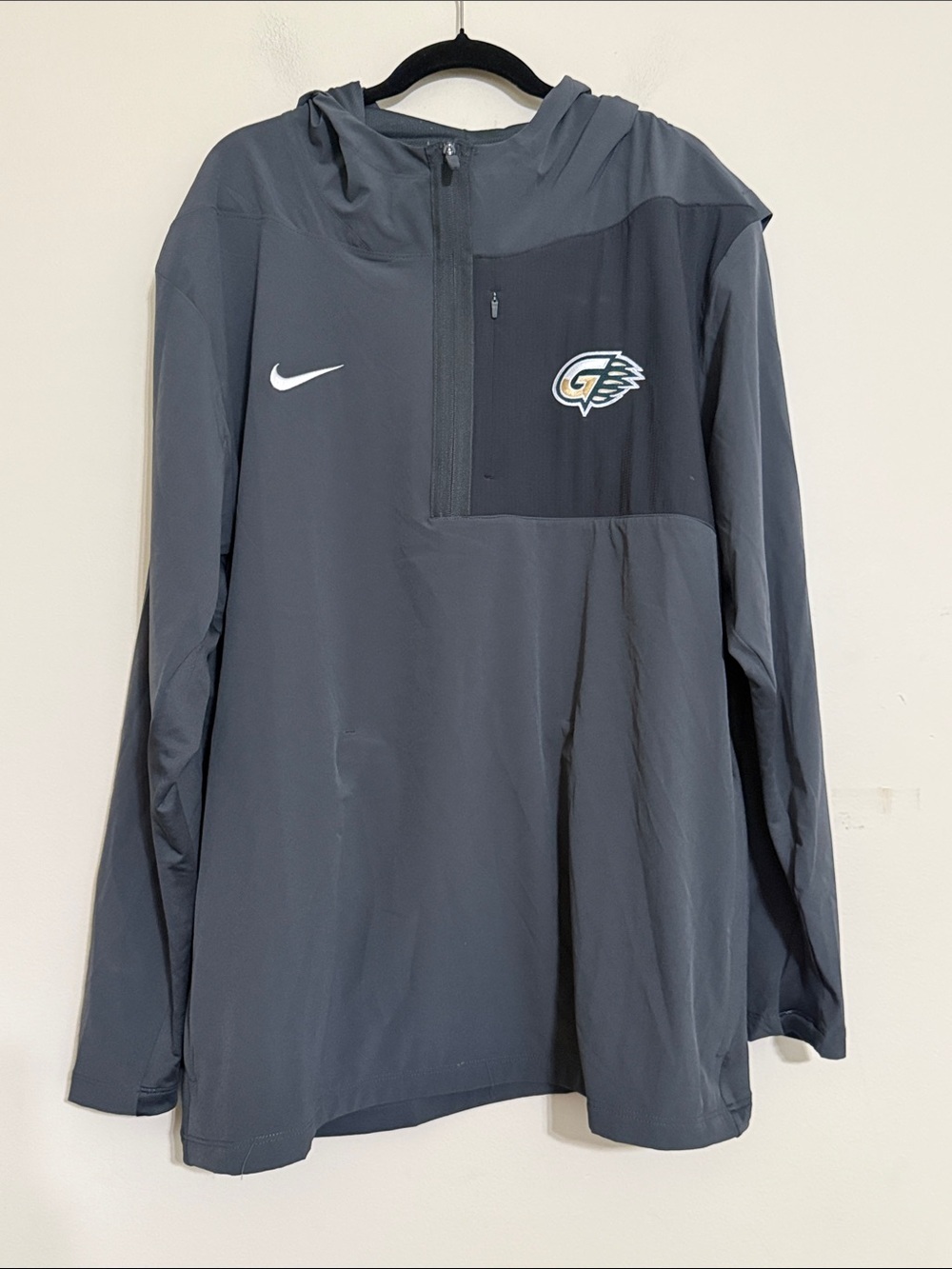 NIKE MEN'S DRI-FIT  PREGAME JACKET Dark Gray Hooded Mens 3XTG performance casual